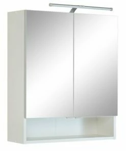 Spiegelschrank RIGA - Weiß - 60 Cm