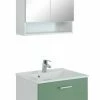 2-teiliges Badmöbel-Set RIGA - Grün - Mit Waschbecken - 60 Cm -Wenko Verkaufsgeschäft 9004331800 1600Wx1600H 598Wx598H