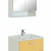 2-teiliges Badmöbel-Set RIGA - Gelb - Mit Waschbecken - 60 Cm -Wenko Verkaufsgeschäft 9004331900 1600Wx1600H 598Wx598H