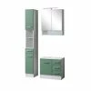 3-teiliges Badmöbel-Set RIGA - Grün - Mit Beleuchtung -Wenko Verkaufsgeschäft 9004332600 1600Wx1600H 598Wx598H