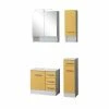 4-teliges Badmöbel-Set RIGA - Gelb - Mit Beleuchtung -Wenko Verkaufsgeschäft 9004333100 1600Wx1600H 598Wx598H