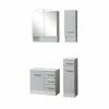 4-teliges Badmöbel-Set RIGA - Hellgrau - Mit Beleuchtung 1 4-teliges Badmöbel-Set RIGA - Hellgrau - Mit Beleuchtung -Wenko Verkaufsgeschäft 9004333200 1600Wx1600H 598Wx598H
