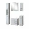 5-teiliges Badmöbel-Set RIGA - Weiß - Mit Beleuchtung -Wenko Verkaufsgeschäft 9004333300 1600Wx1600H 598Wx598H