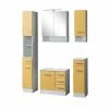 5-teiliges Badmöbel-Set RIGA - Gelb - Mit Beleuchtung 1 5-teiliges Badmöbel-Set RIGA - Gelb - Mit Beleuchtung -Wenko Verkaufsgeschäft 9004333500 1600Wx1600H 598Wx598H