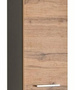 Hängeschrank PARIS - Wotaneiche - Grafitgrau - 30 Cm