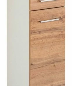 Unterschrank PARIS - Wotaneiche - Weiß - 30 Cm
