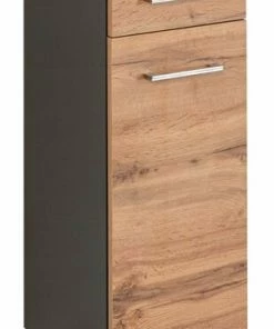 Unterschrank PARIS - Wotaneiche - Grafitgrau - 30 Cm