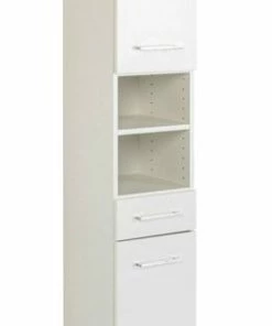 Seitenschrank PARIS - Weiß - 185 Cm Hoch