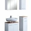 4-teiliges Badmöbel-Set PARIS - Weiß - Mit Beleuchtung -Wenko Verkaufsgeschäft 9004335700 1600Wx1600H 598Wx598H