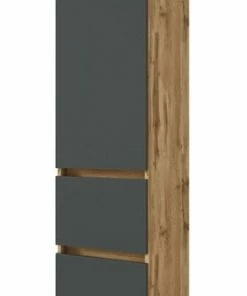 Seitenschrank LUCCA/KOPENHAGEN - Grau Matt-Wotan Eiche - 40 Cm