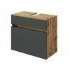 Waschbeckenunterschrank LUCCA - Grau Matt-Wotan Eiche - 60 Cm -Wenko Verkaufsgeschäft 9004337600 1600Wx1600H 598Wx598H