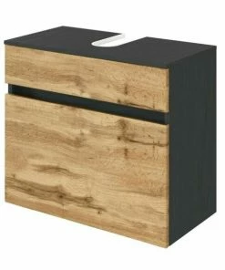 Unterbeckenschrank 60 Cm Lucca - Wotaneiche/grafitgrau