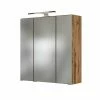 3D-Spiegelschrank LUCCA - Wotaneiche - 60 Cm Breit -Wenko Verkaufsgeschäft 9004337800 1600Wx1600H 598Wx598H