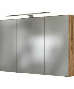 3D-Spiegelschrank LUCCA - Wotaneiche - 100 Cm Breit