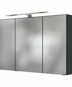 3D-Spiegelschrank LUCCA - Grafitgrau - 100 Cm Breit