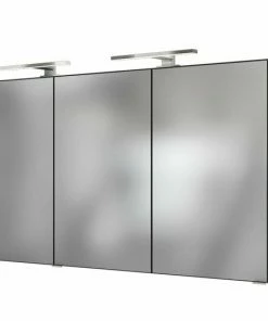 3D-Spiegelschrank LUCCA - Grafitgrau - 120 Cm Breit