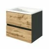 Waschtisch LUCCA - Wotan Eiche-grafitgrau - 60 Cm 1 Waschtisch LUCCA - Wotan Eiche-grafitgrau - 60 Cm -Wenko Verkaufsgeschäft 9004338800 1600Wx1600H 598Wx598H
