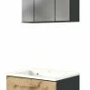 2-teiliges Badmöbel-Set LUCCA - Wotaneiche-grafitgrau - 60 Cm Breit -Wenko Verkaufsgeschäft 9004340000 1600Wx1600H 598Wx598H