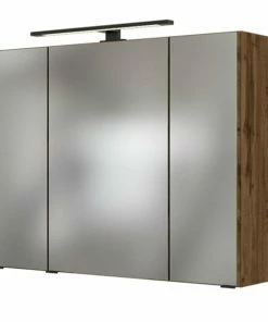 3D-Spiegelschrank LUZERN - Wotaneiche - 70 Cm Breit