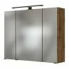 3D-Spiegelschrank LUZERN - Wotaneiche - 80 Cm Breit -Wenko Verkaufsgeschäft 9004342100 1600Wx1600H 598Wx598H
