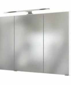 3D-Spiegelschrank PIENZA/BAABE - Weiß - 100 Cm Breit