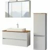 3-teiliges Badmöbel-Set PIENZA - Weiß-Wotaneiche - Mit Waschbecken -Wenko Verkaufsgeschäft 9004344800 1600Wx1600H 598Wx598H