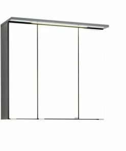 3D-Spiegelschrank BOLOGNA - Grafitgrau - 70 Cm Breit