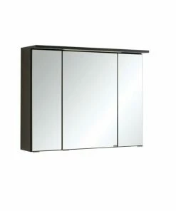 3D-Spiegelschrank BOLOGNA - Grafitgrau - 80 Cm Breit