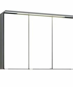 3D-Spiegelschrank BOLOGNA - Grafitgrau - 90 Cm Breit