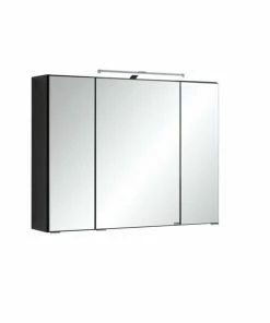 3D-Spiegelschrank BOLOGNA - Grafitgrau - 80 Cm Breit