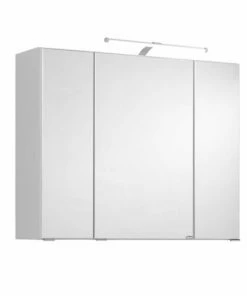 3D-Spiegelschrank BOLOGNA - Weiß - 90 Cm Breit