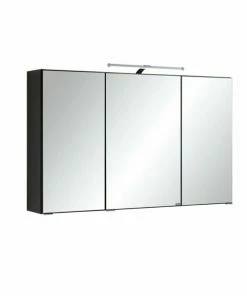 3D-Spiegelschrank BOLOGNA - Grafitgrau - 100 Cm Breit