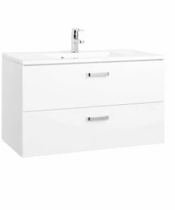 Waschtisch BOLOGNA - Weiß Hochglanz - 90 Cm