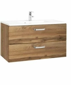 Waschtisch BOLOGNA - Wotan Eiche - 90 Cm
