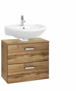 Waschbeckenunterschrank BOLOGNA - Wotan Eiche - 60 Cm