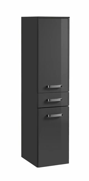 Midischrank BOLOGNA - Grau Hochglanz-grafitgrau - 30 Cm 3 Midischrank BOLOGNA - Grau Hochglanz-grafitgrau - 30 Cm