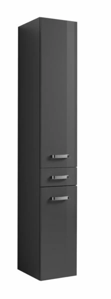Seitenschrank BOLOGNA - Grau Hochglanz-grafitgrau - 30 Cm 3 Seitenschrank BOLOGNA - Grau Hochglanz-grafitgrau - 30 Cm