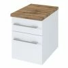 Unterschrank DAVOS - Weiß - Wotaneiche - 30 Cm Breit -Wenko Verkaufsgeschäft 9004358100 1600Wx1600H 598Wx598H