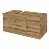 Unterbeckenschrank DAVOS - Wotaneiche - 90 Cm Breit - Links