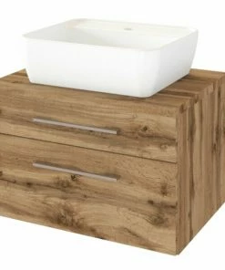 Waschtisch DAVOS - Wotaneiche - 60 Cm Breit