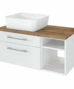 Waschtisch DAVOS - Weiß - Inklusive Becken - 90 Cm Breit