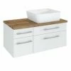 Waschtisch DAVOS - Weiß - 2 Schubkästen - Becken Rechts - 90 Cm Breit 2 Waschtisch DAVOS - Weiß - 2 Schubkästen - Becken Rechts - 90 Cm Breit -Wenko Verkaufsgeschäft 9004362200 1600Wx1600H 598Wx598H
