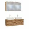 3-teiliges Badmöbel-Set DAVOS - Wotaneiche - 120 Cm Breit -Wenko Verkaufsgeschäft 9004365100 1600Wx1600H 598Wx598H
