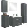 6-teiliges Badmöbel-Set - Anthrazit Seidenglanz - LED-Beleuchtung 2 6-teiliges Badmöbel-Set - Anthrazit Seidenglanz - LED-Beleuchtung -Wenko Verkaufsgeschäft 9004366700 1600Wx1600H 598Wx598H