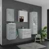5-teiliges Badmöbel-Set VIVA 60 - Beton-Optik - Weiß -Wenko Verkaufsgeschäft 9004367200 1600Wx1600H 598Wx598H