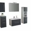 5-teiliges Badmöbel-Set VIVA 75 - Anthrazit - Weiß -Wenko Verkaufsgeschäft 9004367400 1600Wx1600H 598Wx598H