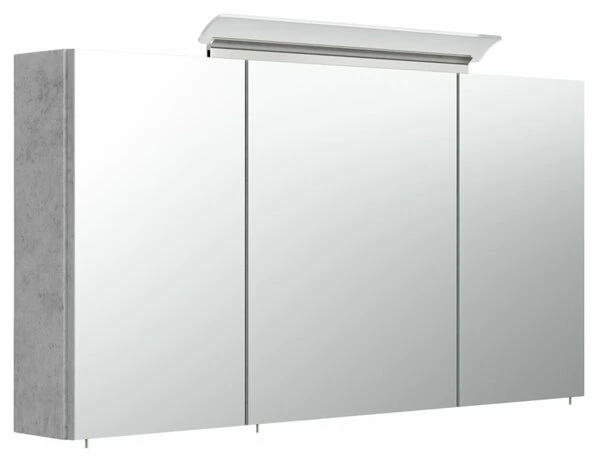 Spiegelschrank - Betonoptik - Mit Beleuchtung - 120 Cm Breit 3 Spiegelschrank - Betonoptik - Mit Beleuchtung - 120 Cm Breit