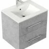 Waschtisch HOMELINE 60 - Betonoptik - Mit Waschbecken - 61 Cm -Wenko Verkaufsgeschäft 9004398800 1600Wx1600H 598Wx598H