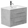 Waschtisch HOMELINE 70 - Betonoptik - Mit Waschbecken - 71 Cm -Wenko Verkaufsgeschäft 9004399200 1600Wx1600H 598Wx598H