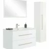 3-teiliges LED-Badmöbel-Set HOMELINE - Weiß Hochglanz - 100 Cm -Wenko Verkaufsgeschäft 9004400800 1600Wx1600H 598Wx598H